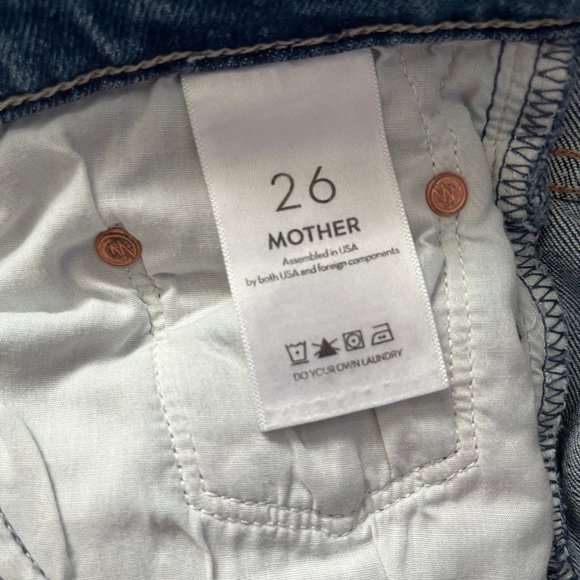 MOTHER denim - Tomcat Pixie Crop Jean - Cut and Pasted - Size 26 - Picture 7 of 7